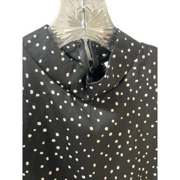 Zara Polka Dot Mini Dress in Black XS NWOT‎ - Picture 4 of 6
